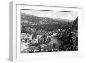 Montana - Blackfoot River-Lantern Press-Framed Art Print