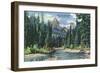 Montana, Clark's Fork View of Pilot and Index Peaks-Lantern Press-Framed Art Print