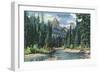 Montana, Clark's Fork View of Pilot and Index Peaks-Lantern Press-Framed Art Print