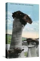 Montana, Custer's Pillar Rock Formation, Montana Badlands-Lantern Press-Stretched Canvas