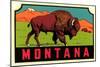 Montana Decal-null-Mounted Art Print