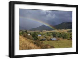 Montana Farm Rainbow-Galloimages Online-Framed Photographic Print