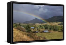 Montana Farm Rainbow-Galloimages Online-Framed Stretched Canvas