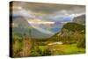 Montana, Glacier National Park, Logan Pass. Sunrise on Mountain Landscape-Jaynes Gallery-Stretched Canvas