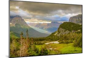Montana, Glacier National Park, Logan Pass. Sunrise on Mountain Landscape-Jaynes Gallery-Mounted Photographic Print