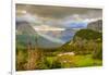 Montana, Glacier National Park, Logan Pass. Sunrise on Mountain Landscape-Jaynes Gallery-Framed Photographic Print