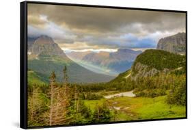 Montana, Glacier National Park, Logan Pass. Sunrise on Mountain Landscape-Jaynes Gallery-Framed Stretched Canvas