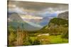 Montana, Glacier National Park, Logan Pass. Sunrise on Mountain Landscape-Jaynes Gallery-Stretched Canvas