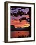 Montana, Glacier NP. St Mary Lake and Wild Goose Island at Sunset-Steve Terrill-Framed Photographic Print