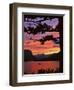 Montana, Glacier NP. St Mary Lake and Wild Goose Island at Sunset-Steve Terrill-Framed Photographic Print