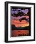 Montana, Glacier NP. St Mary Lake and Wild Goose Island at Sunset-Steve Terrill-Framed Photographic Print