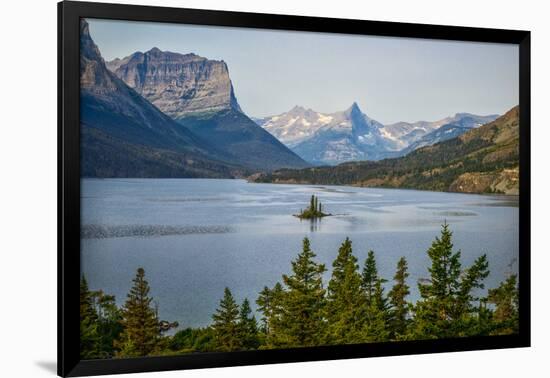 Montana, Glacier NP, Wild Goose Island Seen from Going-To-The-Sun Road-Rona Schwarz-Framed Photographic Print