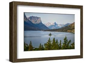 Montana, Glacier NP, Wild Goose Island Seen from Going-To-The-Sun Road-Rona Schwarz-Framed Photographic Print