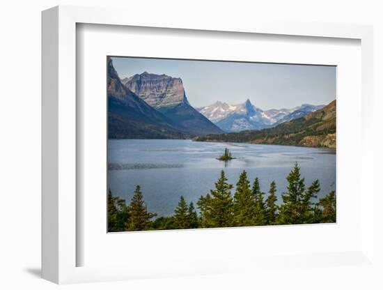 Montana, Glacier NP, Wild Goose Island Seen from Going-To-The-Sun Road-Rona Schwarz-Framed Photographic Print