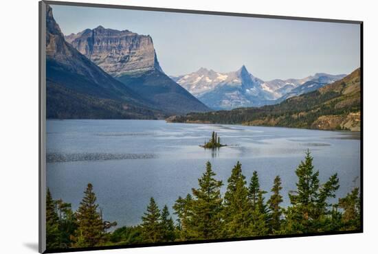Montana, Glacier NP, Wild Goose Island Seen from Going-To-The-Sun Road-Rona Schwarz-Mounted Photographic Print