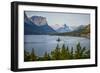 Montana, Glacier NP, Wild Goose Island Seen from Going-To-The-Sun Road-Rona Schwarz-Framed Photographic Print