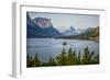 Montana, Glacier NP, Wild Goose Island Seen from Going-To-The-Sun Road-Rona Schwarz-Framed Photographic Print