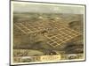 Montana, Iowa - Panoramic Map-Lantern Press-Mounted Art Print