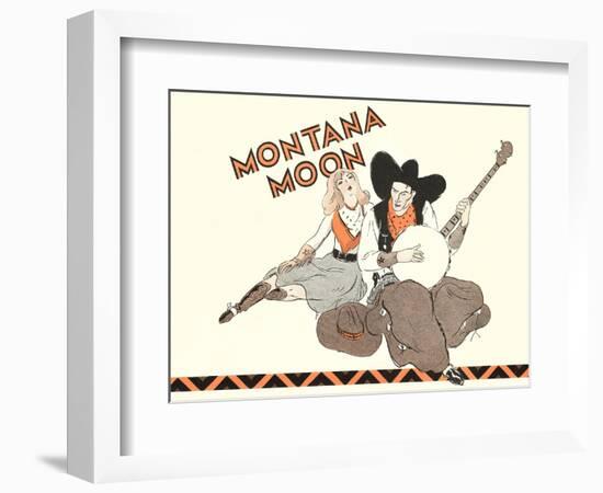 Montana Moon, Singing Cowboy-null-Framed Art Print