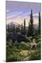 Montana - Moose and Calf-Lantern Press-Mounted Art Print