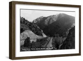 Montana - Rocky Canyon between Bozeman and Livingston-Lantern Press-Framed Art Print