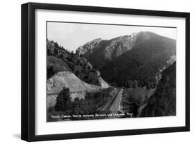 Montana - Rocky Canyon between Bozeman and Livingston-Lantern Press-Framed Art Print