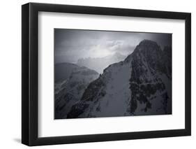 Montana's Highest Peak in Winter, Granite Peak-Steven Gnam-Framed Photographic Print