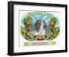 Montana Sport Brand Cigar Box Label-Lantern Press-Framed Art Print