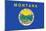 Montana State Flag-Lantern Press-Mounted Art Print