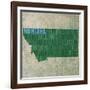 Montana State Words-David Bowman-Framed Giclee Print