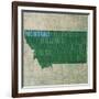 Montana State Words-David Bowman-Framed Giclee Print