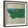 Montana State Words-David Bowman-Framed Giclee Print