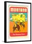 Montana, the Bonanza State-null-Framed Art Print