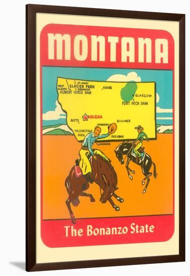 Montana, the Bonanza State-null-Framed Art Print