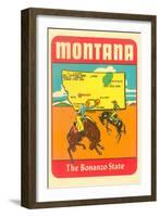 Montana, the Bonanza State-null-Framed Art Print