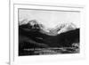 Montana - Timbered Basin View of Taylor's Fork and Peak-Lantern Press-Framed Premium Giclee Print