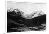 Montana - Timbered Basin View of Taylor's Fork and Peak-Lantern Press-Framed Art Print