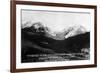 Montana - Timbered Basin View of Taylor's Fork and Peak-Lantern Press-Framed Art Print