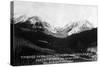 Montana - Timbered Basin View of Taylor's Fork and Peak-Lantern Press-Stretched Canvas