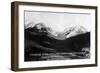 Montana - Timbered Basin View of Taylor's Fork and Peak-Lantern Press-Framed Art Print