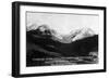 Montana - Timbered Basin View of Taylor's Fork and Peak-Lantern Press-Framed Art Print
