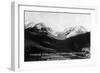 Montana - Timbered Basin View of Taylor's Fork and Peak-Lantern Press-Framed Art Print