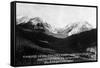 Montana - Timbered Basin View of Taylor's Fork and Peak-Lantern Press-Framed Stretched Canvas