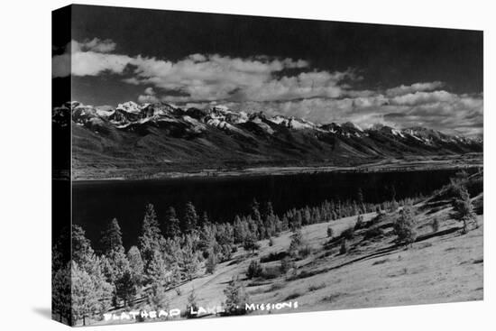 Montana - View of Flathead Lake-Lantern Press-Stretched Canvas