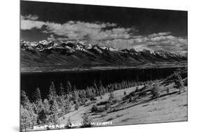 Montana - View of Flathead Lake-Lantern Press-Mounted Premium Giclee Print