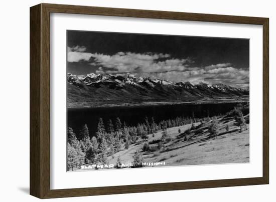 Montana - View of Flathead Lake-Lantern Press-Framed Art Print