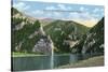 Montana - View of the Gate of the Rocky Mountains Near Helena, c.1922-Lantern Press-Stretched Canvas