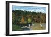 Montana - View of Wolf Creek from Highway 91 Between Helena and Great Falls, c.1922-Lantern Press-Framed Art Print