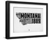 Montana Watercolor Word Cloud-NaxArt-Framed Art Print