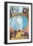 Montana Wildlife Scenes Montage-Lantern Press-Framed Art Print